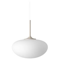Stemlite Pendant Lamp, Frosted Glass, Pebble Grey