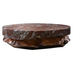 in Hale Rouge Belge Copper Coffee Table