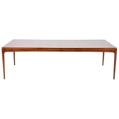 Paul McCobb Style Mid-Century Modern Walnut Dining Table by Lane, Refinished