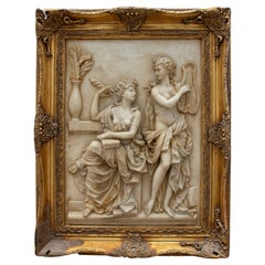 Decorative Resin Picture of Romantic Women of the Arts, with Golden Frame