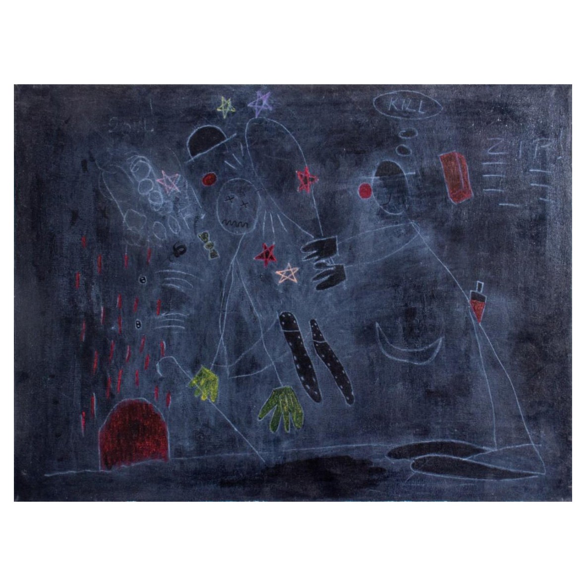 Dominic Capobianco "Kill" Acrylic & Chalk