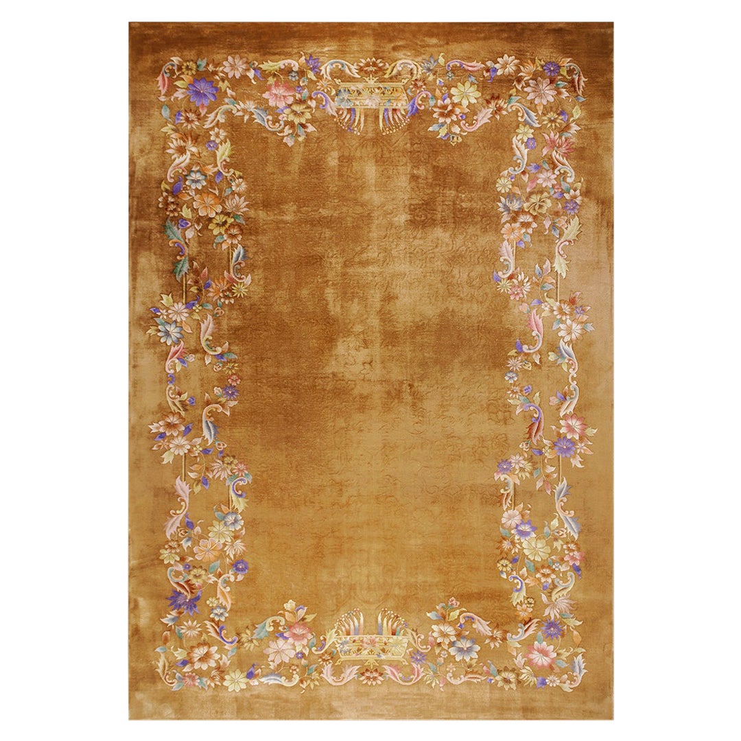 1930s Chinese Art Deco Carpet ( 11'10" - 17'4" - 360 x 528 ) For Sale