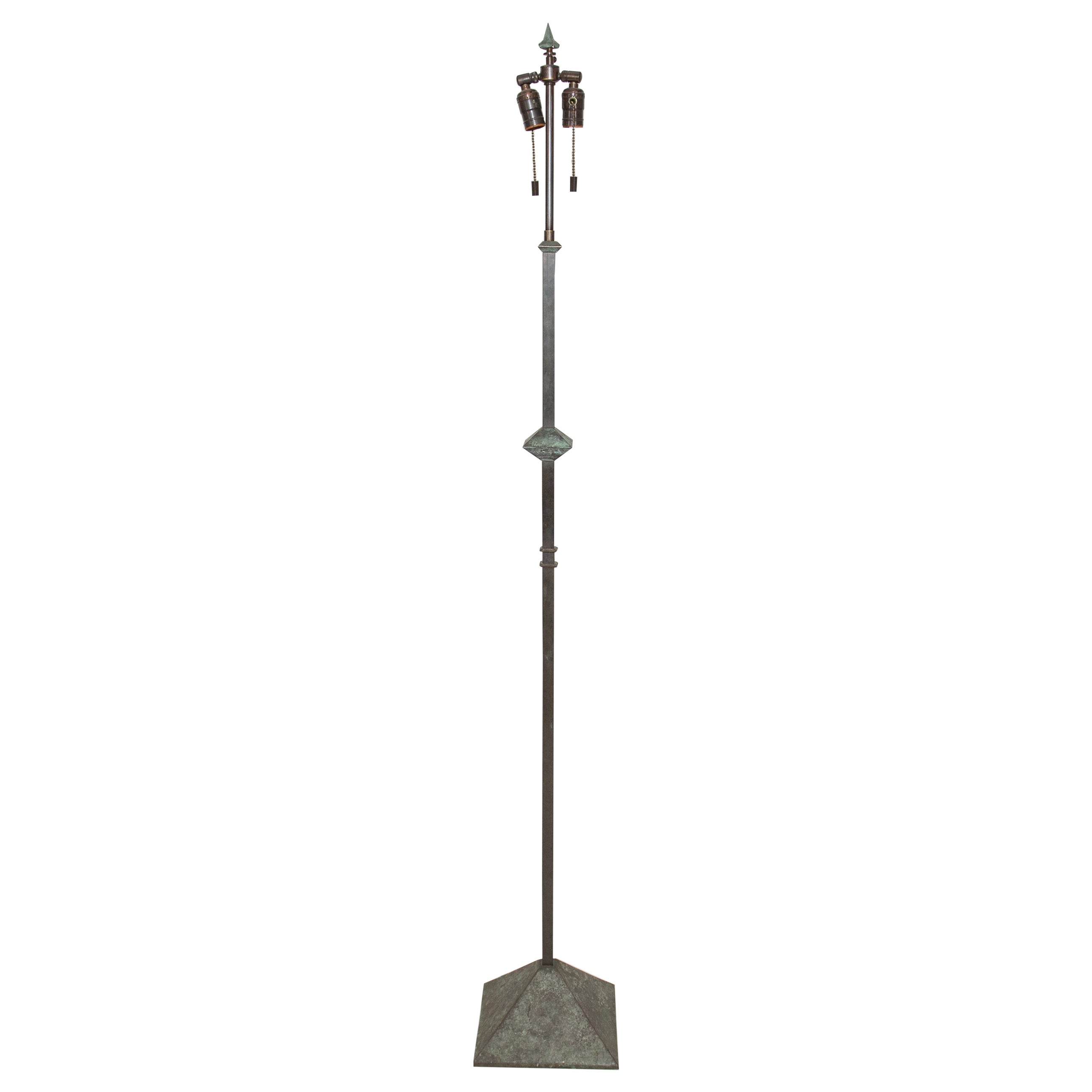 Bronze-Stehlampe von Karl Springer