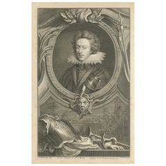 Antikes Porträt von Henry Frederick, Prinz von Wales