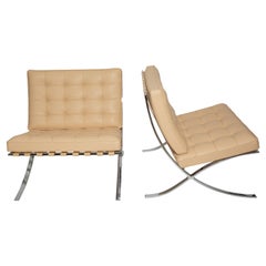 Used Mies Van Der Rohe Barcelona Chairs for Knoll