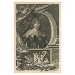Portrait ancien de William Cavendish, 1er duc de Newcastle sur Tyne