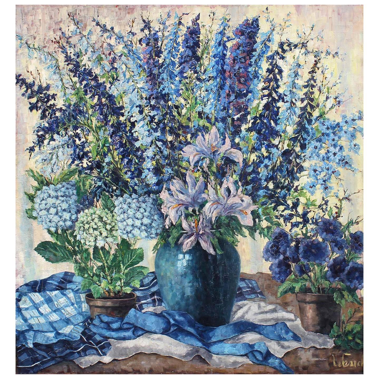 Oil Painting, Floral Bouquet 