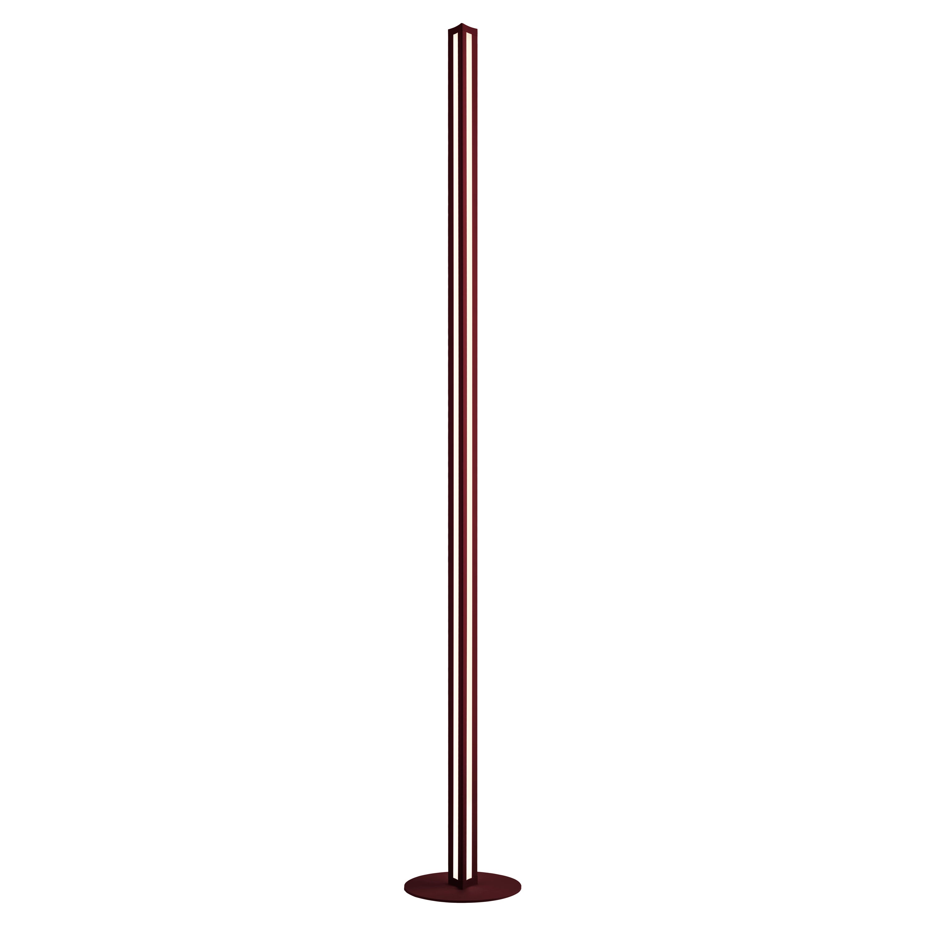 Foscarini Chiaroscura Floor Lamp Dark Red by Alberto + Francesco Meda For Sale