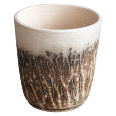 Jarrón de Cerámica Raku Shinsen - Obvara - Regalo de cerámica hecho a mano para decoración del hogar