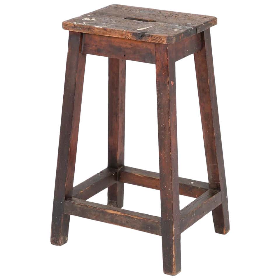 1960's French Mullca Vintage Stacking Laboratory Stool, Red - LAST FEW ...