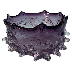 Murano Glass "Lenti" Bowl Designed by Ercole Barovier for Barovier & Toso, 1940s
