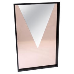 Vintage Bespoke Rectangular Geometrical Mirror, Early 1980s