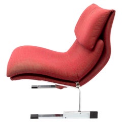 “Onda” Wave Lounge Chair by Giovanni Offredi for Saporiti, 1970s