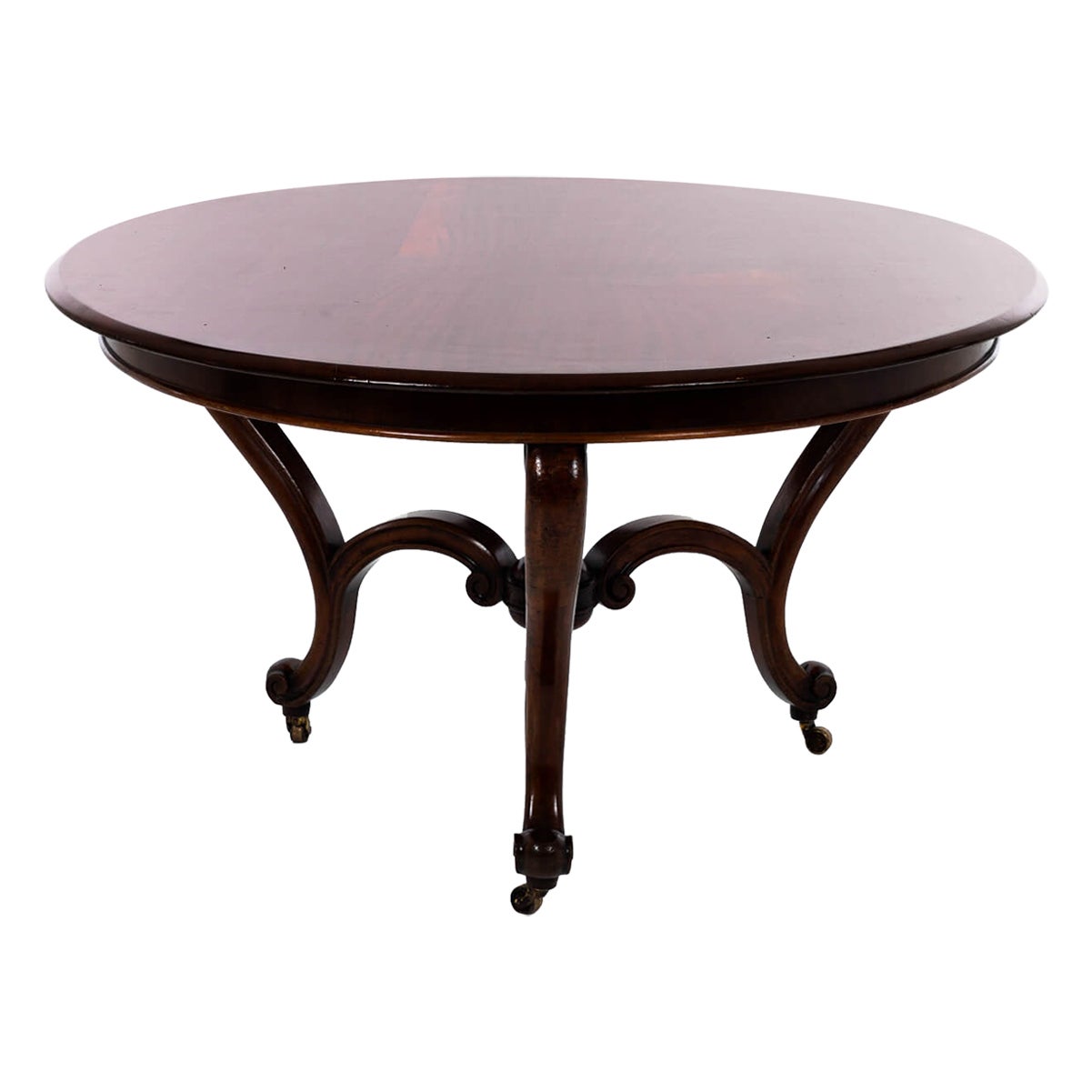 Table centrale en bois fruitier du milieu du XIXe siècle, vers 1850 en vente