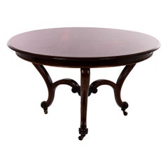 Table centrale en bois fruitier du milieu du XIXe siècle, vers 1850