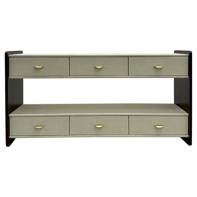 Basic Console Table, Sideboard Made of Solid Walnut Wood, Narrow ...