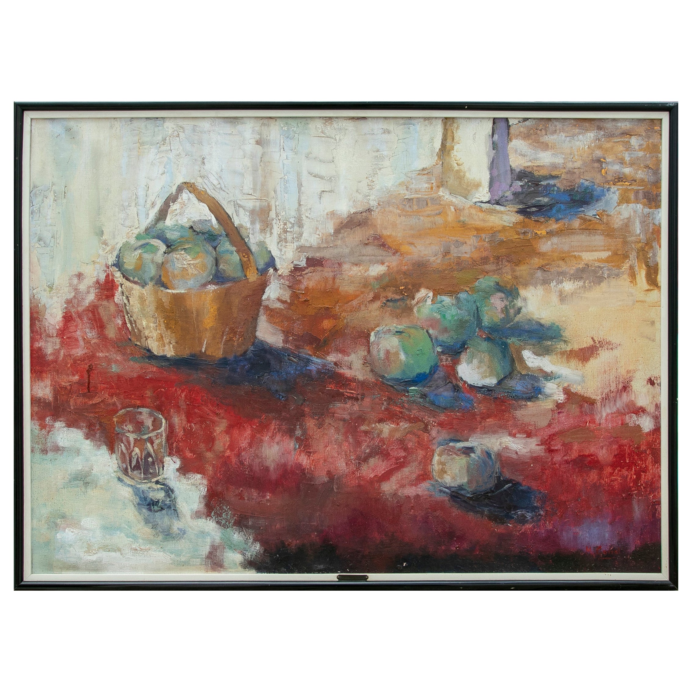 1960's Still Life by the Spanish Artist Mariano del Corral y Libano For Sale