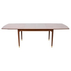 John Keal for Brown Saltman Mid-Century Modern Mahogany Dining Table, Refinished