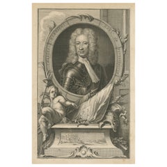 Portrait ancien de Charles Mordaunt, 3e comte de Peterborough
