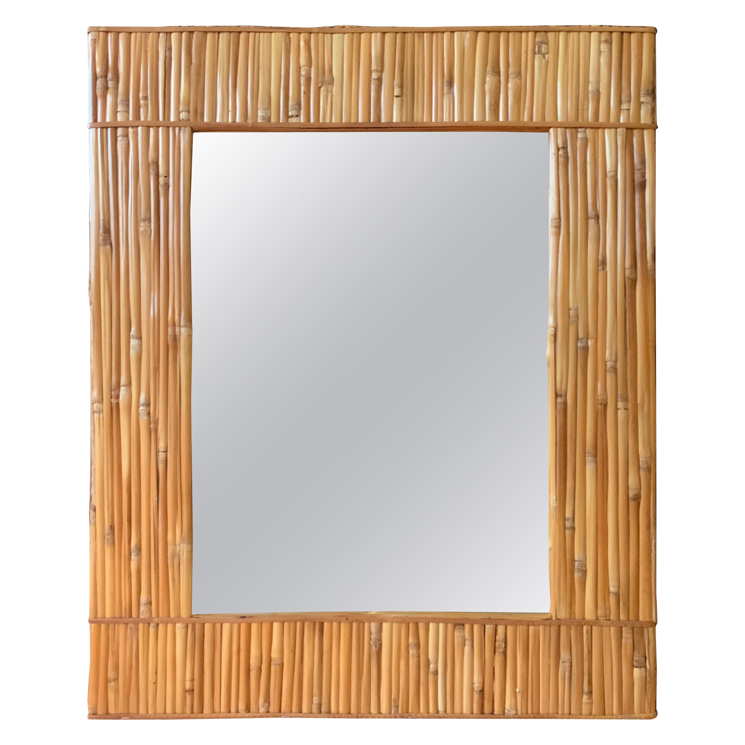 1960's Bamboo Mirror by Raymor