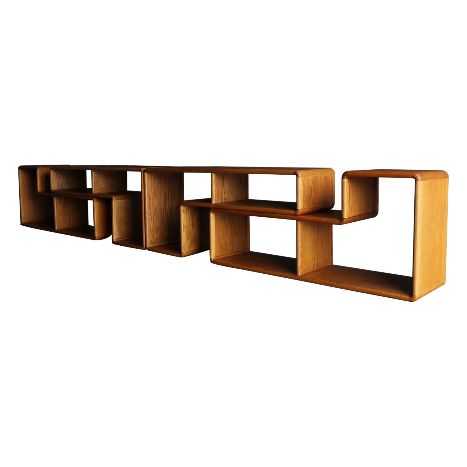 Oak modular shelving deals