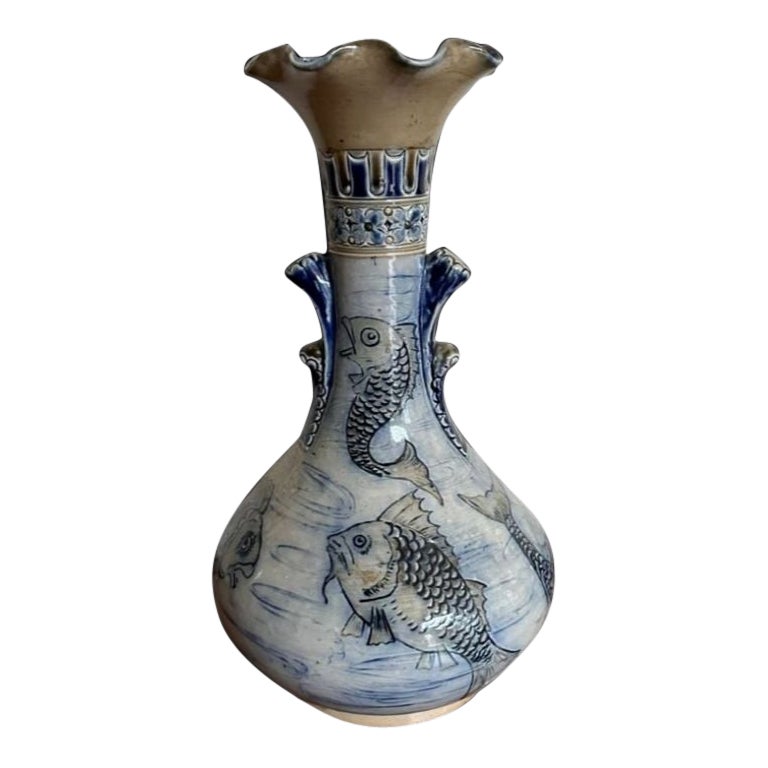 Martin Bothers Aquatic Vase, 1874 For Sale