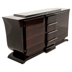 Art Deco Sideboard in Lacquered Rosewood, France 1930s