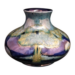 Vintage William Moorcroft Vase in the Moonlit Blue Design, circa 1920s