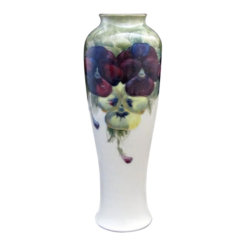 Moorcroft Pansy Vase For Sale at 1stDibs moorcroft glass, william