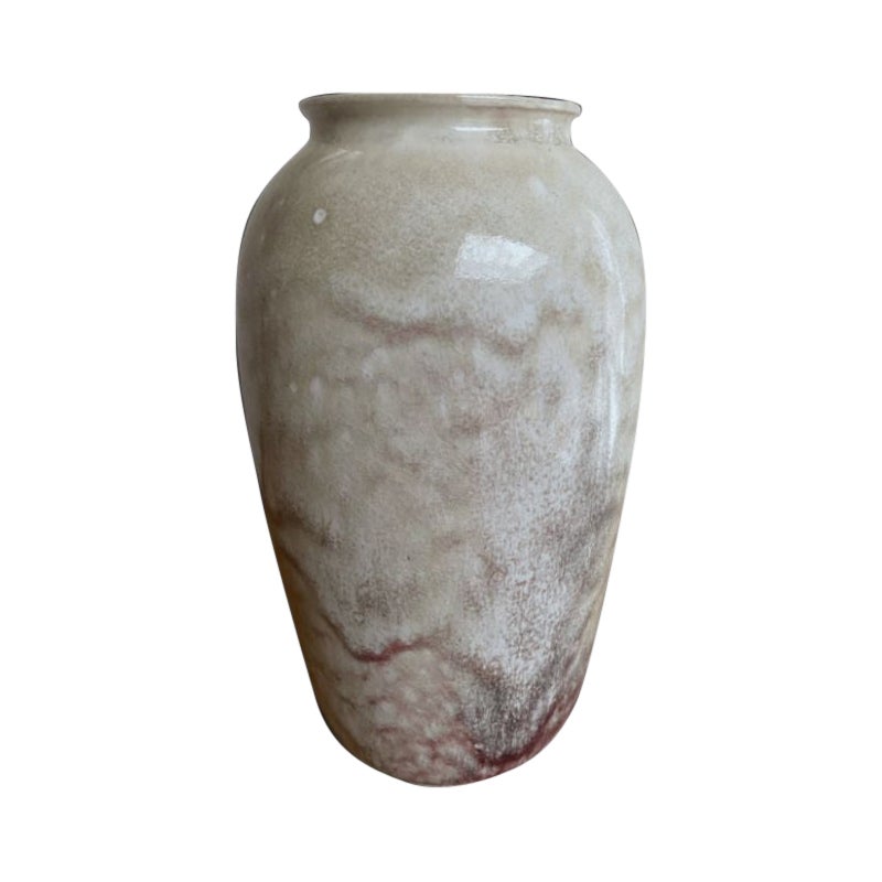 Ruskin Hochgebrannte Vase in Mossy-Glasur mit geschwungener Glasur, 1920 im Angebot