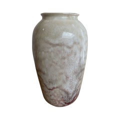 Ruskin Hochgebrannte Vase in Mossy-Glasur mit geschwungener Glasur, 1920