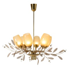 Vintage "Bridal Bouquet" chandelier by Paavo Tynell, Finland, Taito Oy, 1940s