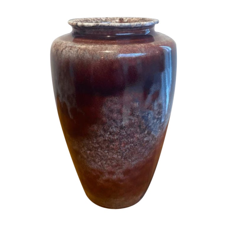 Ruskin High Fired Vase with a Rich Sang De Boeuf Glaze, 1923 For Sale