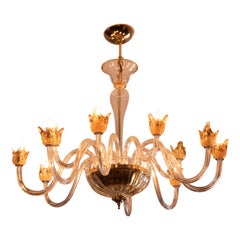 Spectacular Murano Chandelier 12 arms