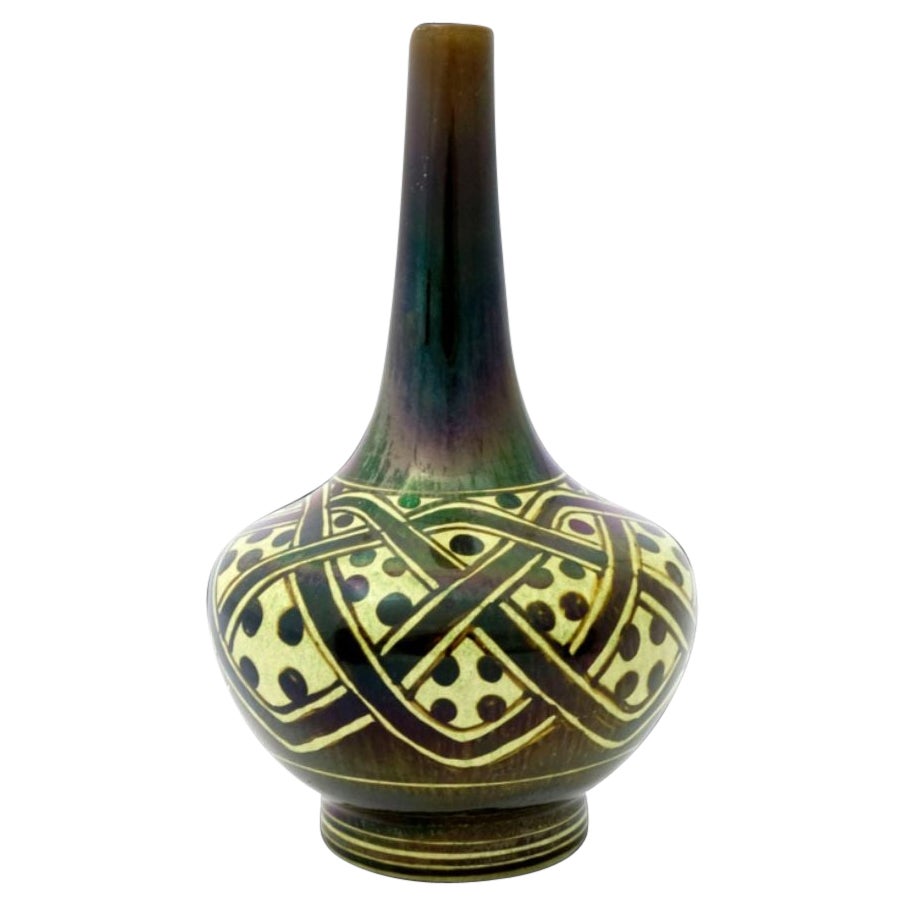 Pilkington's Lustre Vase Decorated in an Unusual Geometric Design, 1919 For Sale