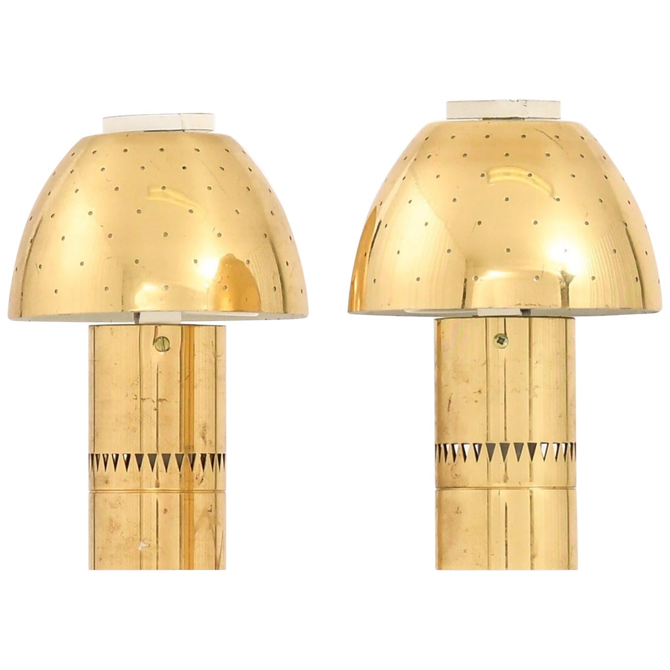 Pair of Table Lamps in Brass by Hans-Agne Jakobsson, 1964 For Sale