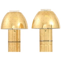 Vintage Pair of Table Lamps in Brass by Hans-Agne Jakobsson, 1964