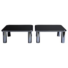 Paire de tables d'appoint « Sesann » de Gianfranco Frattini pour Cassina, Italie, années 1968