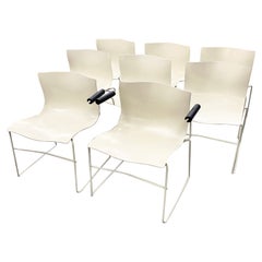 Knoll Studio Set of 8 Chairs Handkerchief Design, 2 W/Arms 6 Armless