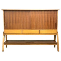 Cabinet in Ash and Mahogany by Joseph André Motte, Group 4, Charon, 1954