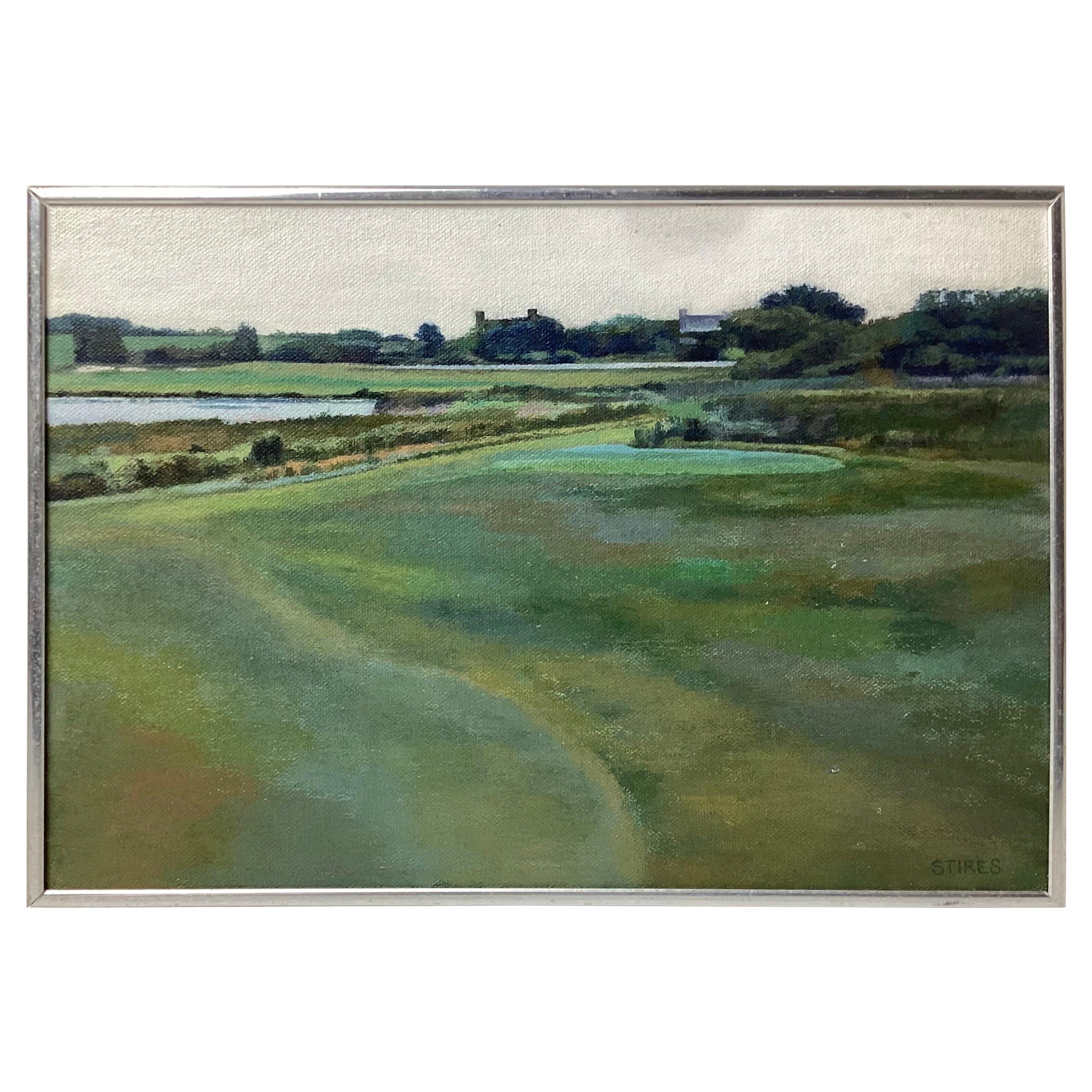 Peinture de paysage impressionniste américaine par Midge Stires en vente