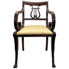 Duncan Phyfe Classical Mahogany Armchair