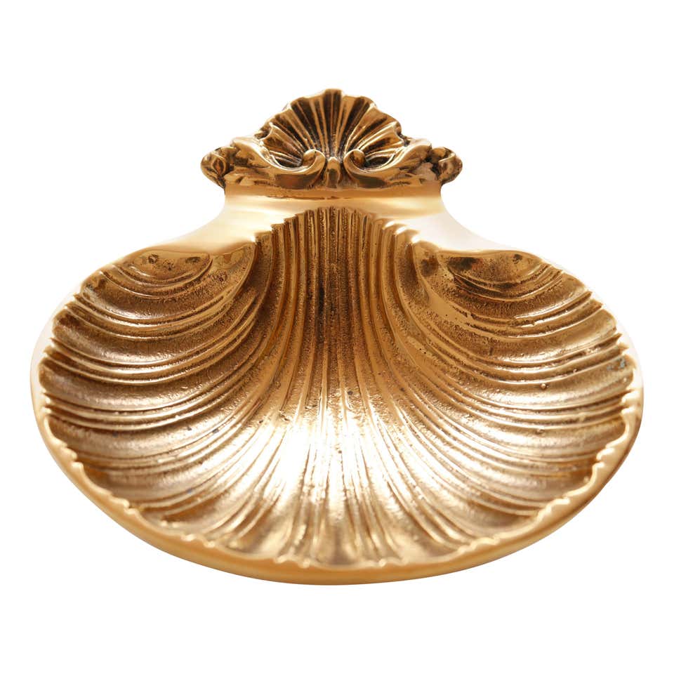 Brass Scallop Shell Soap Dish For Sale at 1stDibs