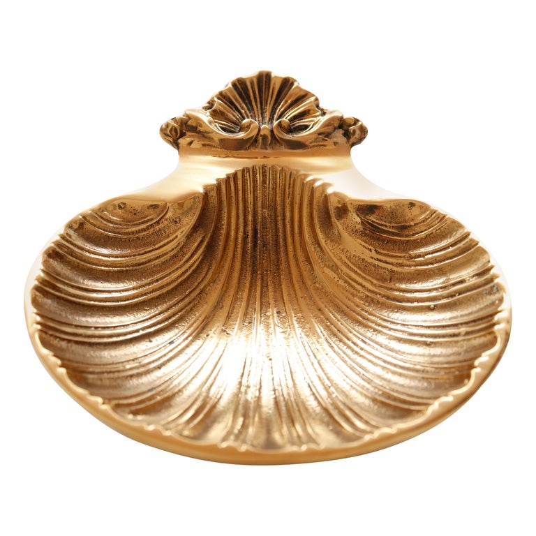 Brass Scallop Shell Soap Dish For Sale at 1stDibs