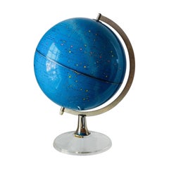 Vintage Mid Century Celestial Illuminated Scan-Globe Copenhagen 1975