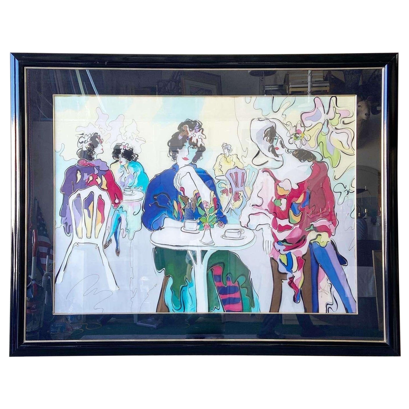 Vintage Art Deco Avi Painting on Silk