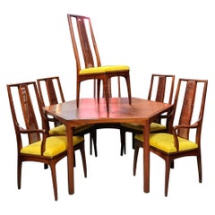 Mid Century John Stuart Hexagonal Dining Set