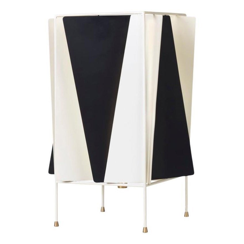 Greta Grossman 'B-4' Table Lamp for GUBI in Black and White For Sale