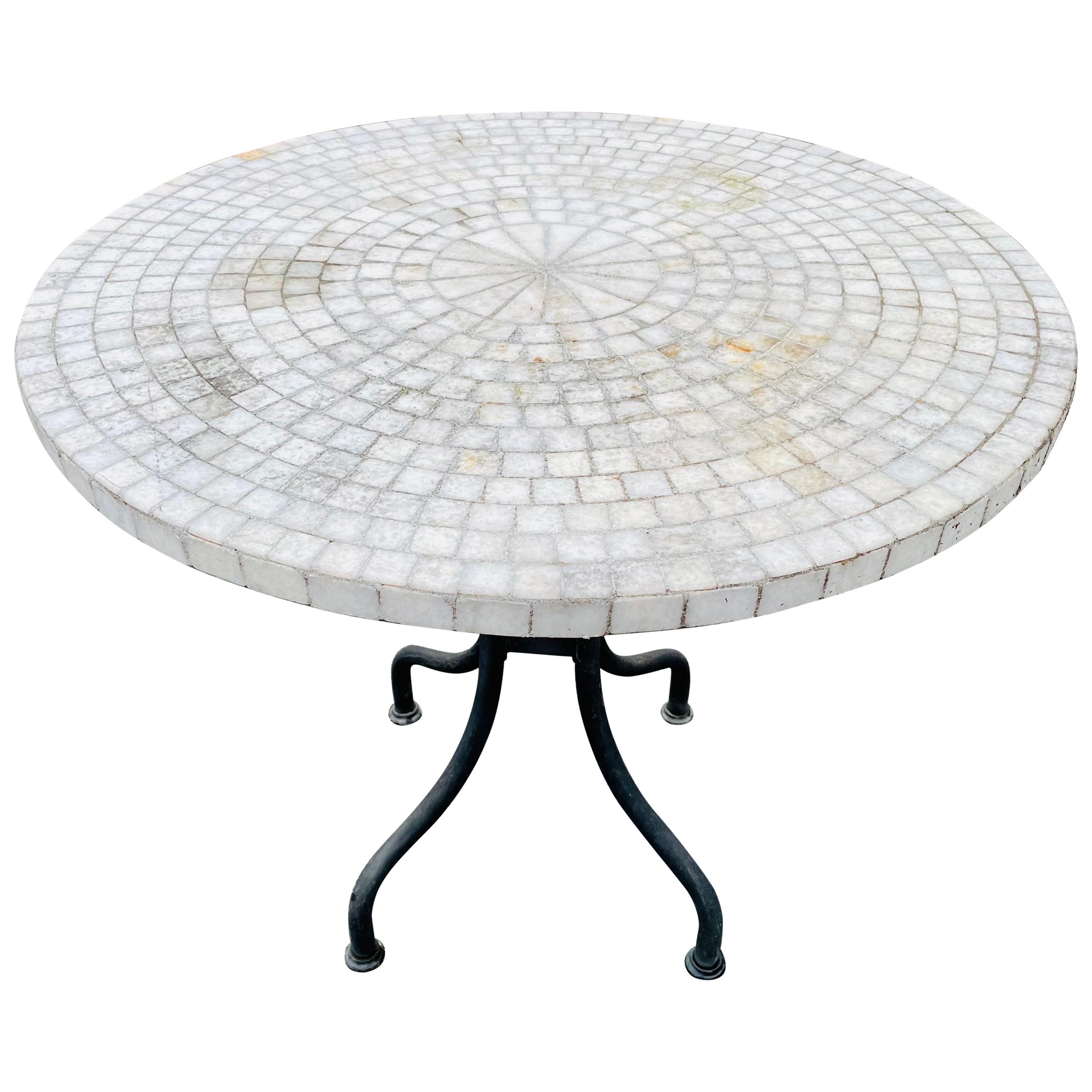 Moroccan Vintage Mosaic Green Tile Coffee Table at 1stDibs moroccan
