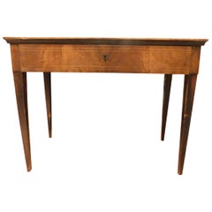 Ancient Genoese Writing Table in Walnut, from the 18th Century, Italy